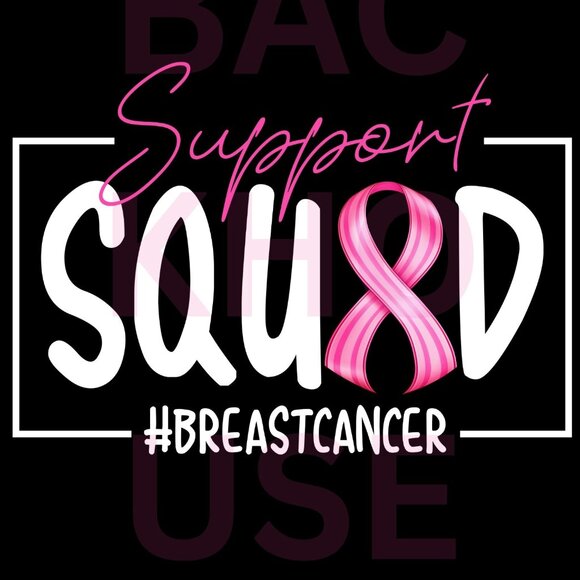 Breast Cancer Squad T-shirt, Custom T-shirts, Breast Cancer - Picture 2 of 3